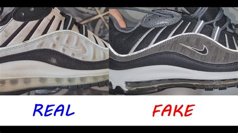 fake vs real supreme nike air max 98|air max 98 supreme white.